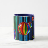 Mug avec bulles en verre translucide. マグカップ (中央)