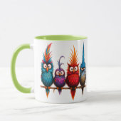 Mug avec des oiseaux rigolos マグカップ (左)