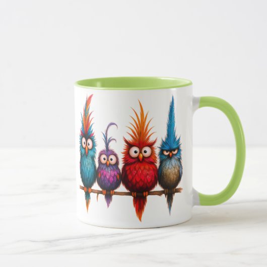 Mug avec des oiseaux rigolos マグカップ (右)