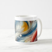Mug avec dessin abstrait コーヒーマグカップ (正面右)