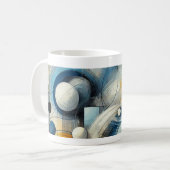 Mug avec dessin abstrait コーヒーマグカップ (正面左)