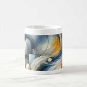 Mug avec dessin abstrait コーヒーマグカップ (中央)