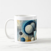 Mug avec dessin abstrait コーヒーマグカップ (左)
