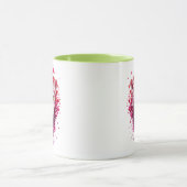 Mug avec portrait stylisé d'un félin マグカップ (中央)