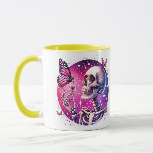 mug avec squelette joyeux マグカップ (左)