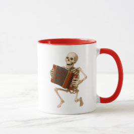 Mug avec un squelette au rythme de la musique. マグカップ