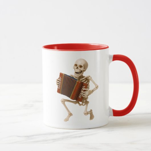 Mug avec un squelette au rythme de la musique. マグカップ (右)