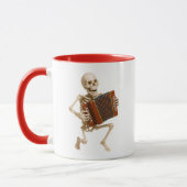 Mug avec un squelette au rythme de la musique. マグカップ (左)