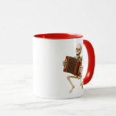 Mug avec un squelette au rythme de la musique. マグカップ (正面右)
