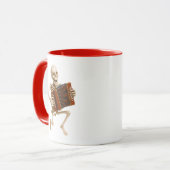 Mug avec un squelette au rythme de la musique. マグカップ (正面左)