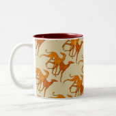 Mug Azawakhs stylisés ツートーンマグカップ (左)