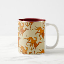 Mug Azawakhs stylisés