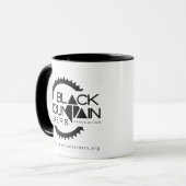Mug B&W Black Mountain Riders マグカップ (正面左)