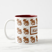 Mug Bactrian Camel Design ツートーンマグカップ (左)