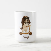 Mug Basset Hound Scooter コーヒーマグカップ (中央)