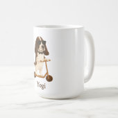 Mug Basset Hound Scooter コーヒーマグカップ (正面右)