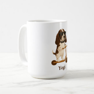 Mug Basset Hound Scooter コーヒーマグカップ