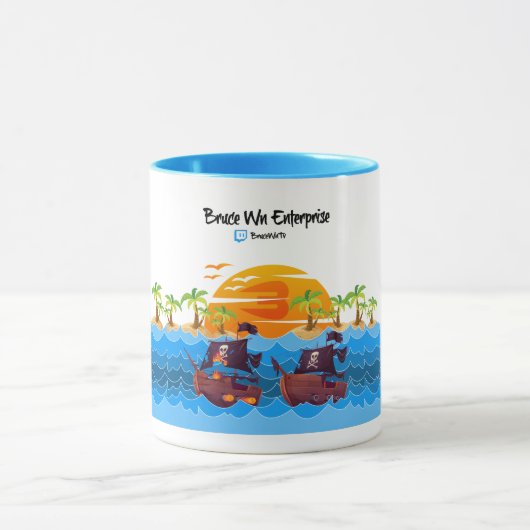 Mug Beach & Coconut - BruceWnTv マグカップ (中央)