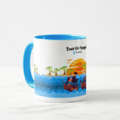 Mug Beach & Coconut - BruceWnTv マグカップ (正面左)