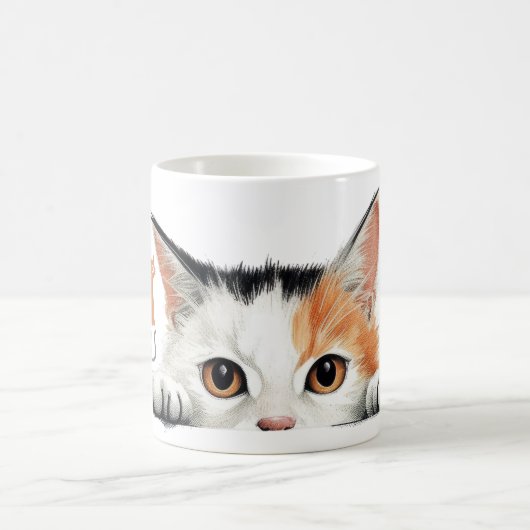 Mug BEAUX CHATS MINOU 04 コーヒーマグカップ (中央)