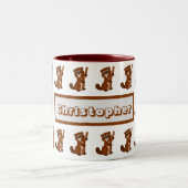 Mug Beaver Design ツートーンマグカップ (中央)