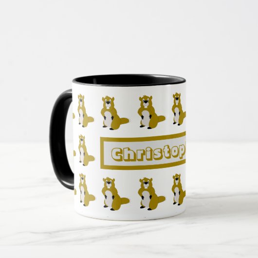 Mug Beaver Design マグカップ (正面左)