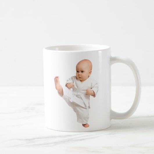 Mug bébé karatéka dans son kimono blanc. コーヒーマグカップ (右)
