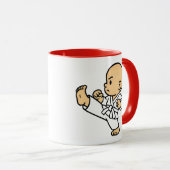 Mug bébé karatéka en action. マグカップ (正面右)