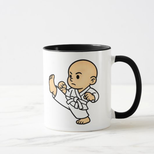 Mug bébé karatéka en action. マグカップ (右)