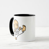 Mug bébé karatéka en action. マグカップ (正面左)