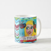 MUG-BECAUSEのひびは仕事場で許可されません コーヒーマグカップ (正面右)
