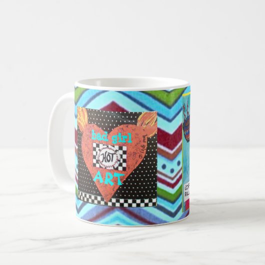 MUG-BECAUSEのひびは仕事場で許可されません コーヒーマグカップ (正面左)