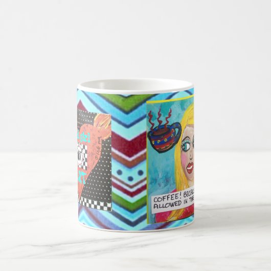 MUG-BECAUSEのひびは仕事場で許可されません コーヒーマグカップ (中央)