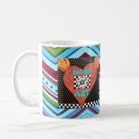 MUG-BECAUSEのひびは仕事場で許可されません コーヒーマグカップ (左)