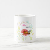 Mug Bee bleu  コーヒーマグカップ (中央)