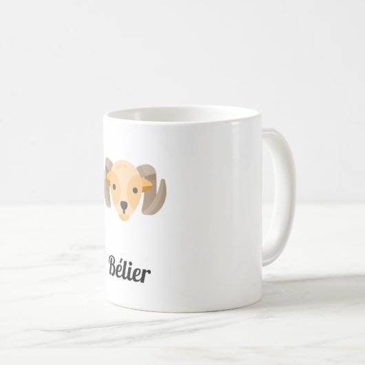 Mug Bélier コーヒーマグカップ (正面右)