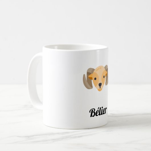 Mug Bélier コーヒーマグカップ (正面左)