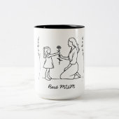 Mug Best gift for MUM. ツートーンマグカップ (中央)