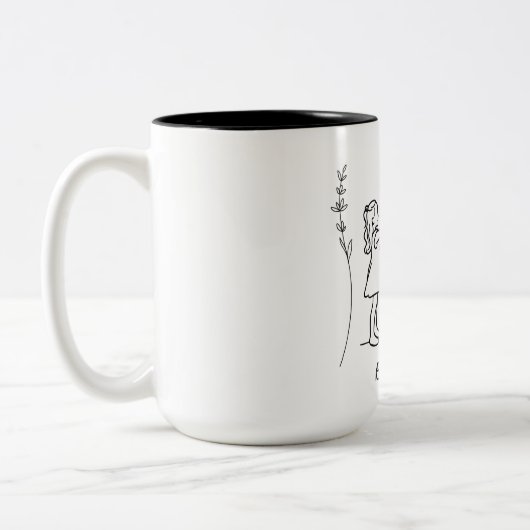 Mug Best gift for MUM. ツートーンマグカップ (左)