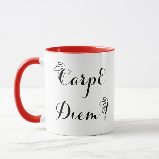 Mug bicolore 6 Carpe Diem マグカップ (左)