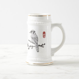 Mug_Bird_Blueジェイ ビールジョッキ