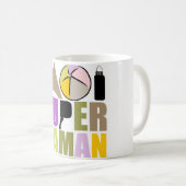 Mug blanc 325 ml Moi Super Maman - Logo Nature コーヒーマグカップ (正面右)