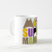 Mug blanc 325 ml Moi Super Maman - Logo Nature コーヒーマグカップ (正面左)