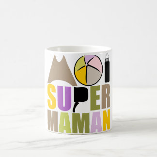 Mug blanc 325 ml Moi Super Maman - Logo Nature コーヒーマグカップ