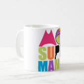 Mug blanc 325 ml Moi Super Maman - Logo Rose コーヒーマグカップ (正面左)