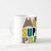 Mug blanc 325 ml Moi Super Papa - Logo Nature コーヒーマグカップ (正面左)