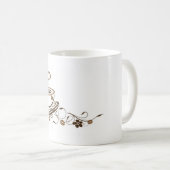 Mug Blanc avec Motif Artistique Tasse à Café et Vo コーヒーマグカップ (正面右)