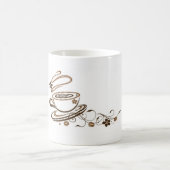 Mug Blanc avec Motif Artistique Tasse à Café et Vo コーヒーマグカップ (中央)