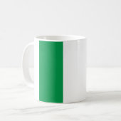 Mug blanc drapeau italien de face. コーヒーマグカップ (正面左)