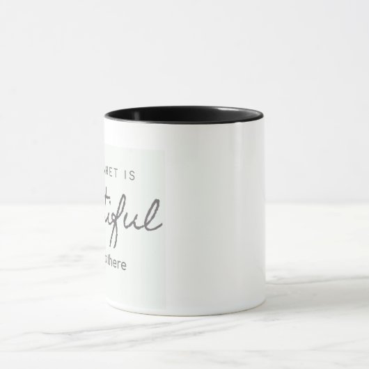 Mug blanc et noir / black and white mug マグカップ (中央)